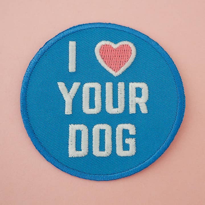 I Love Your Dog Patch for wholesale by Hand Over Your Fairy Cakes