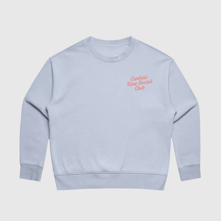 Central Time Social Club Lounge Damtröja - Puder för wholesale av Giltee