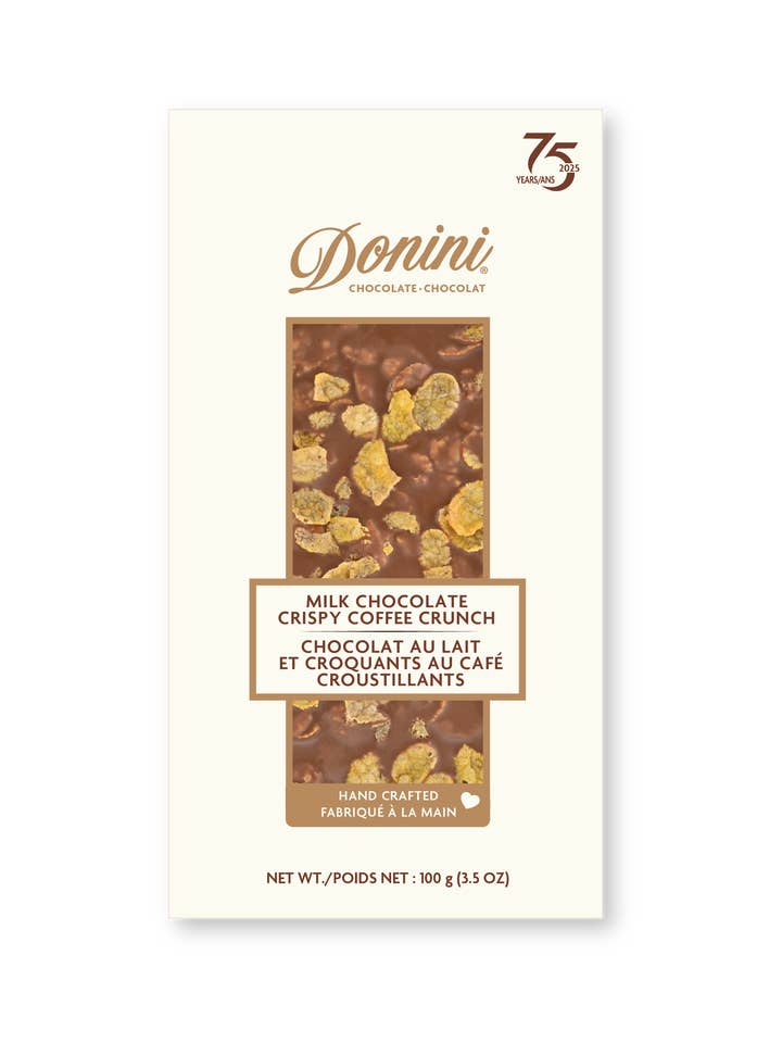 Donini Milk Chocolate Crispy Coffee Crunch for wholesale by Saxon/Donini Chocolates