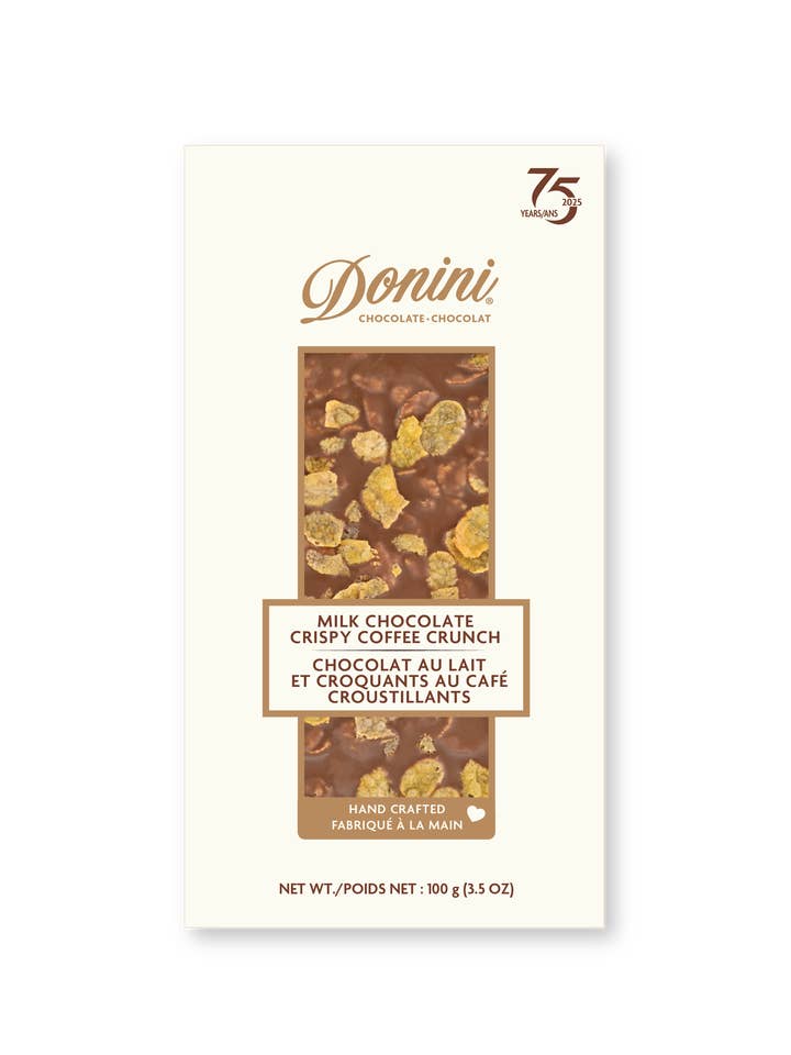 Donini Milk Chocolate Crispy Coffee Crunch for wholesale by Saxon/Donini Chocolates