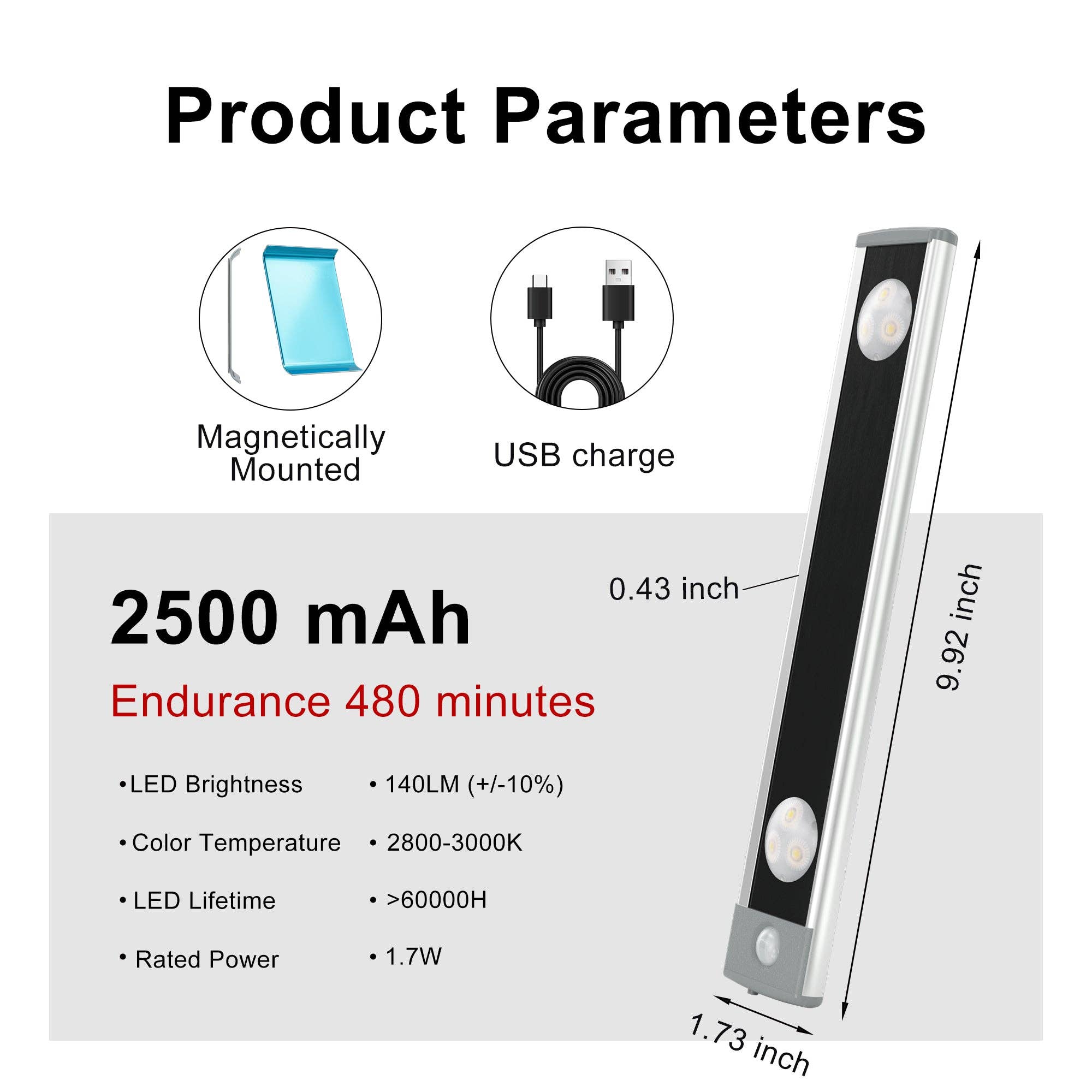 LEPOTEC INC - Wholesale Accent/Desk Lamp - Lepotec 6 LED Wireless Motion Sensor Under Counter LED Lights For Kitchen3