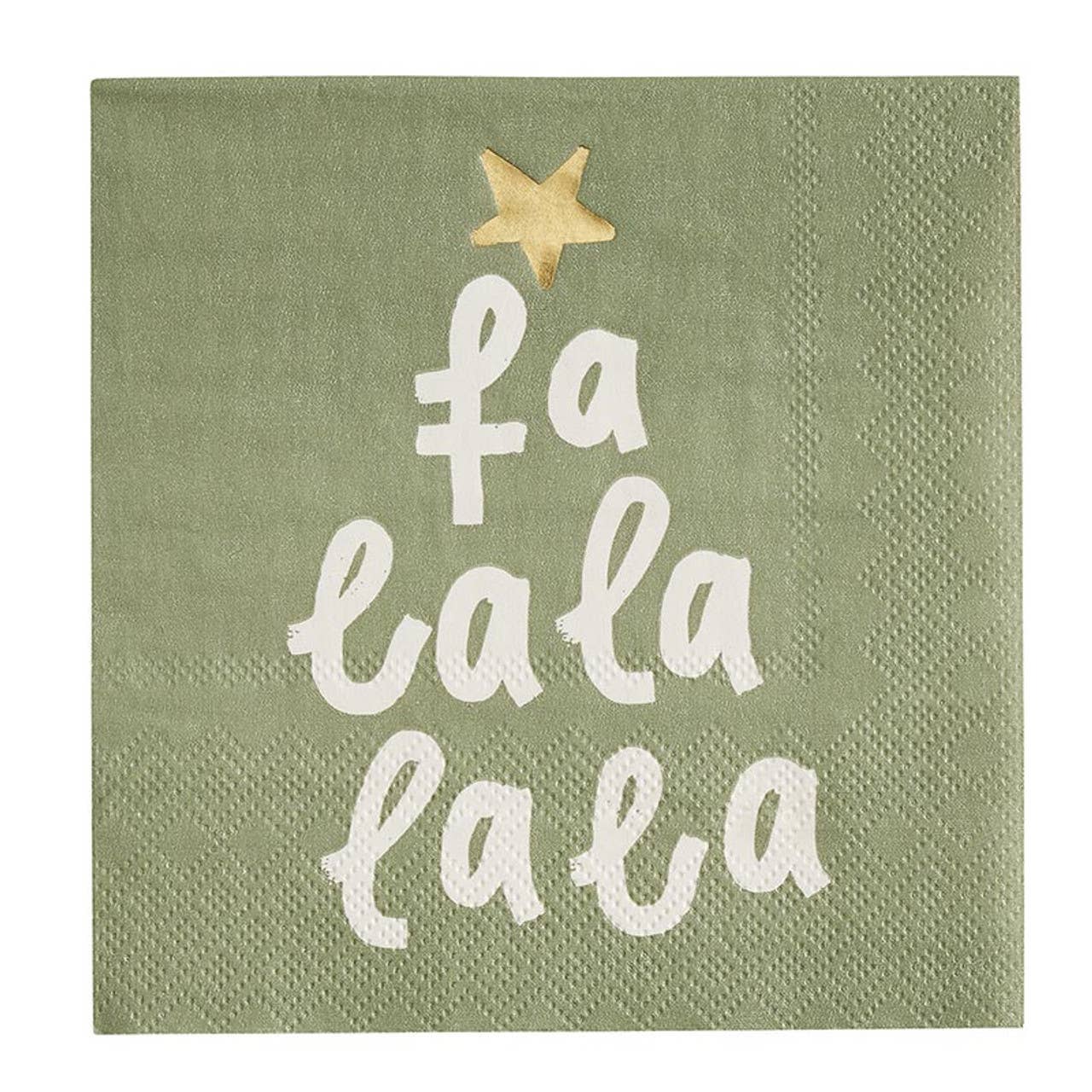 Santa Barbara Design Studio by Creative Brands - Wholesale Disposable Napkin - Cocktail Napkin - Fa La La La1