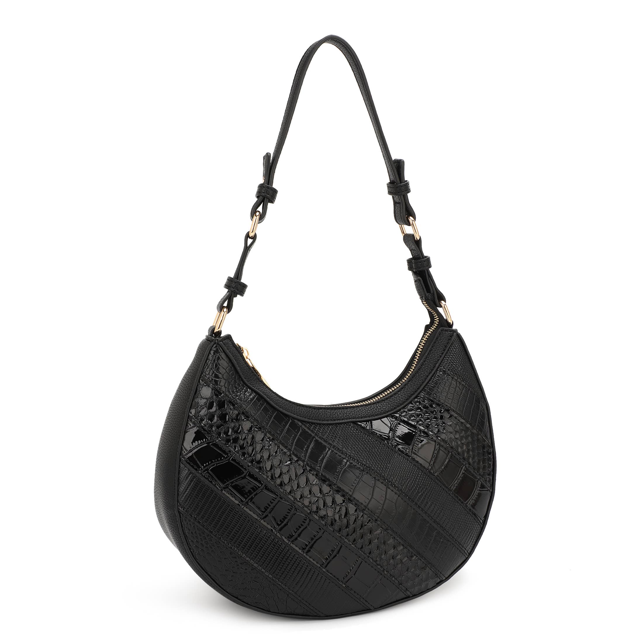 KAYLA+AVA - Wholesale Shoulder Bag - Women's - DINA SHINY ANIMAL PATCHWORK SHOULDER BAG0