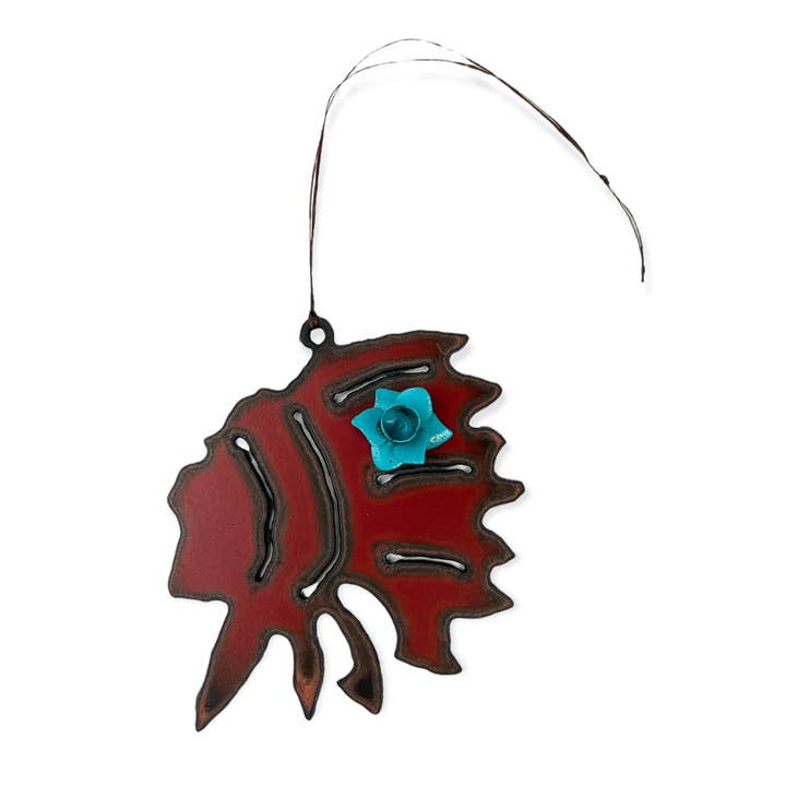 Iron Jewel - Wholesale Ornament - Indian chief ornament flower western southwest Yellowstone1