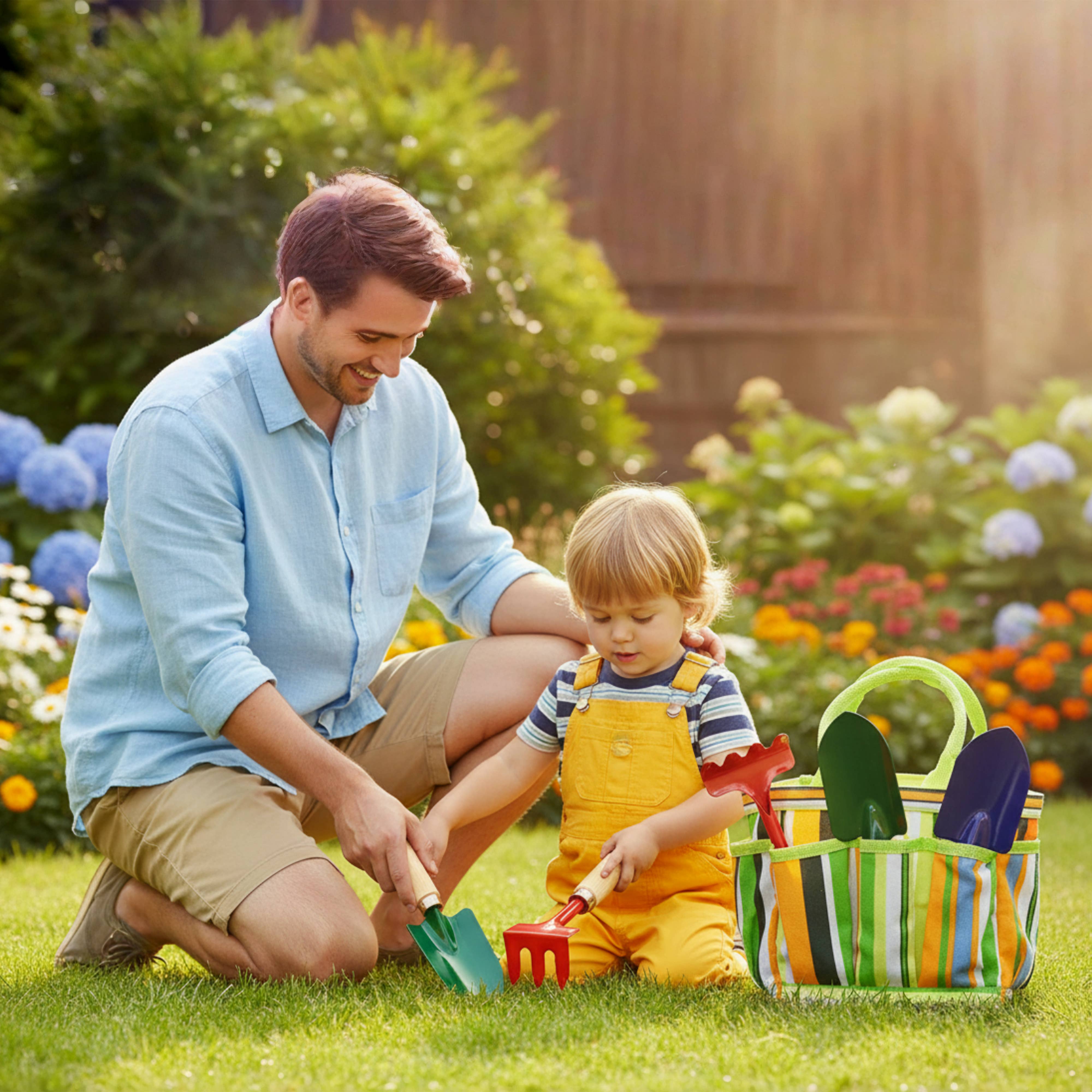 G & F Products - Wholesale Toy set – Kids - Kids Garden Tools Set with Tote, Hand Rake, Shovel, Trowel6