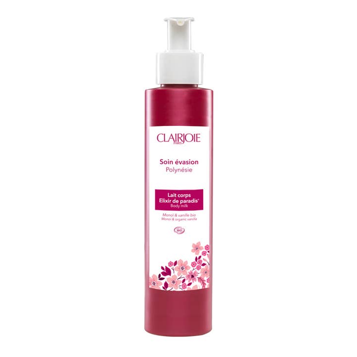 Clairjoie - Venta al por mayor Crema/loción corporal - Leche corporal certificada orgánica Elixir del Paraíso 200 ml, hidratante1