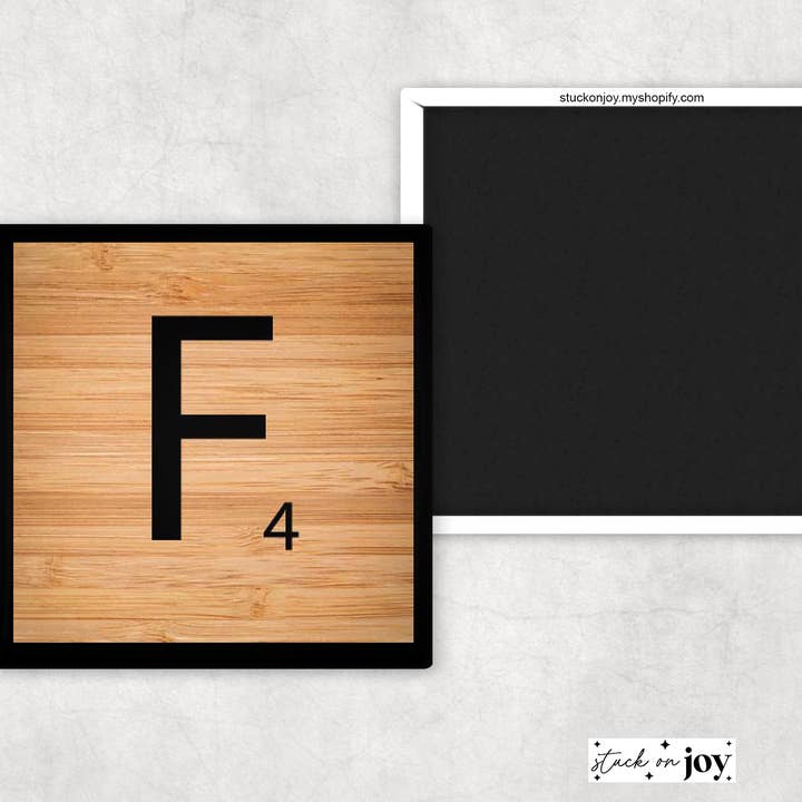 Stuck On Joy - Wholesale Magnet - SCRABBLE TILES, SET OF (98) 2x2" MAGNETS, refrigerator art, family names, menu, sign, personalize, home, letter blocks, add on custom photos7