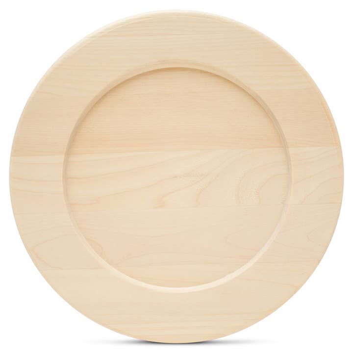 Wooden Plate 9" for wholesale by Woodpeckers Crafts
