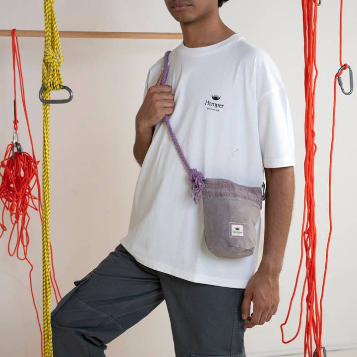 Hemper – wholesale Crossbody-väska – Unisex – Klätterväska Fura Lavendel