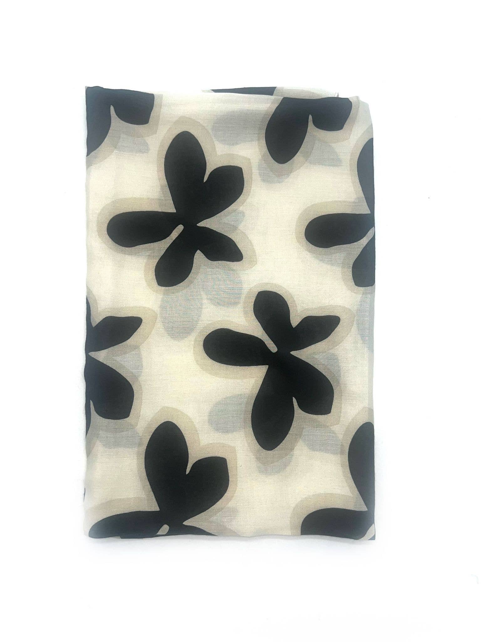 LINETA - Wholesale Scarf - Women's - HH-291 Scarf with large flower print pattern1