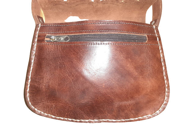 Hecho a mano - Wholesale Shoulder Bag - Women's - Round openwork bag with medium buckle2