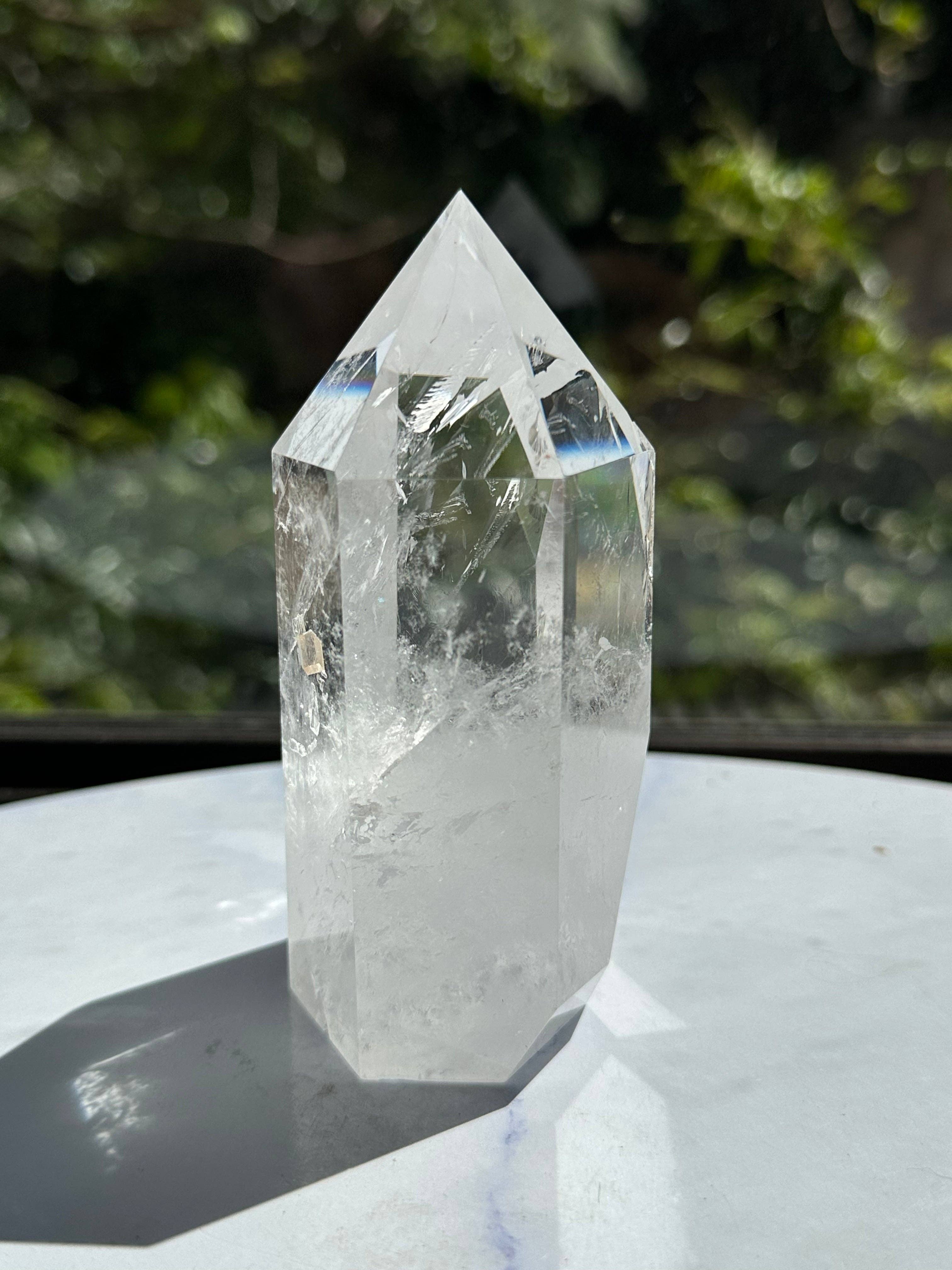 Moon Rituals - Wholesale Spirituele steen/kristal - AAAA Grote Heldere Kwarts Toren | Hoogwaardige Meester Helende Kristal Obelisk kerstkristal cadeau #175