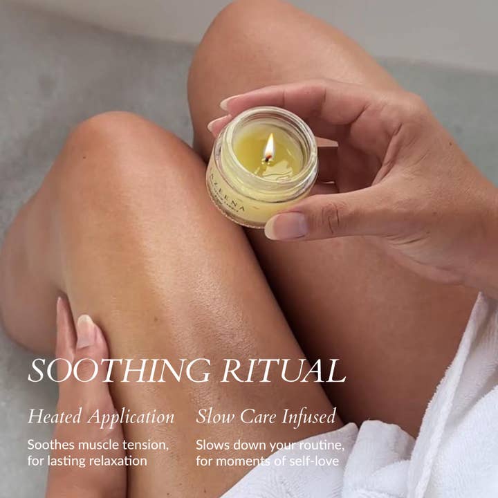 Jazeena - Wholesale Bath & Body Set - Body Serum Candle Set | Giftable, Trial-sized 3x1oz4