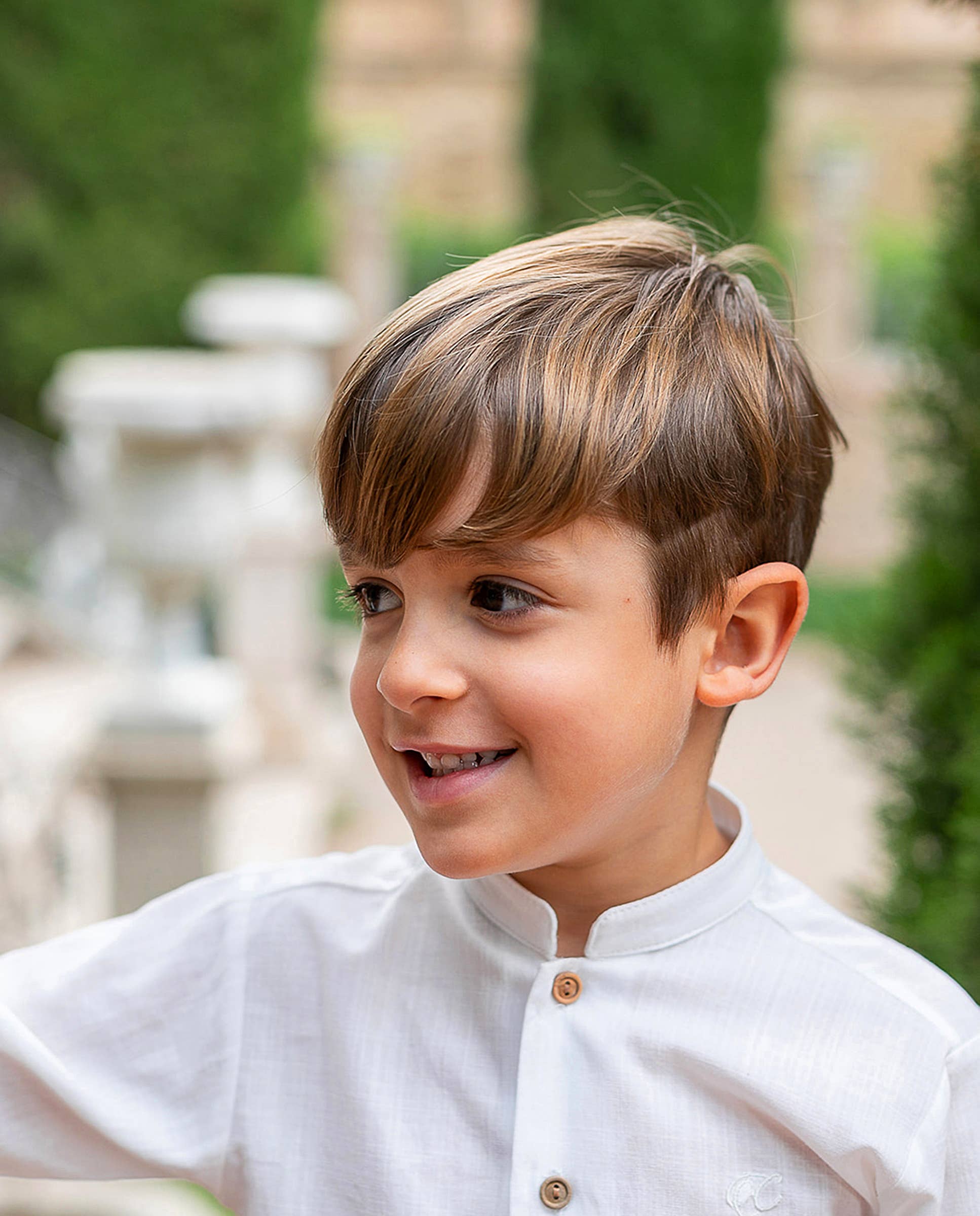 COCO ACQUA – Großhandel Top- & Shorts-Set – Kinder – Voile Flame Hemd mit langen Ärmeln und Leinen-Bermuda-Set1