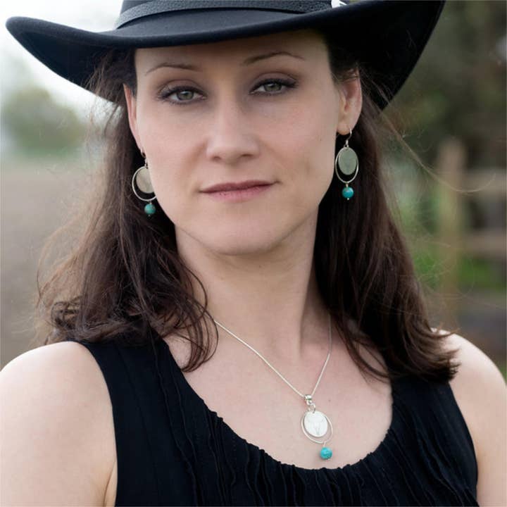 Buckaroo Bling LLC dba Bling Boheme - Wholesale Dangle Earrings - Handmade Drop Earrings .925 Sterling Silver + Turquoise 1