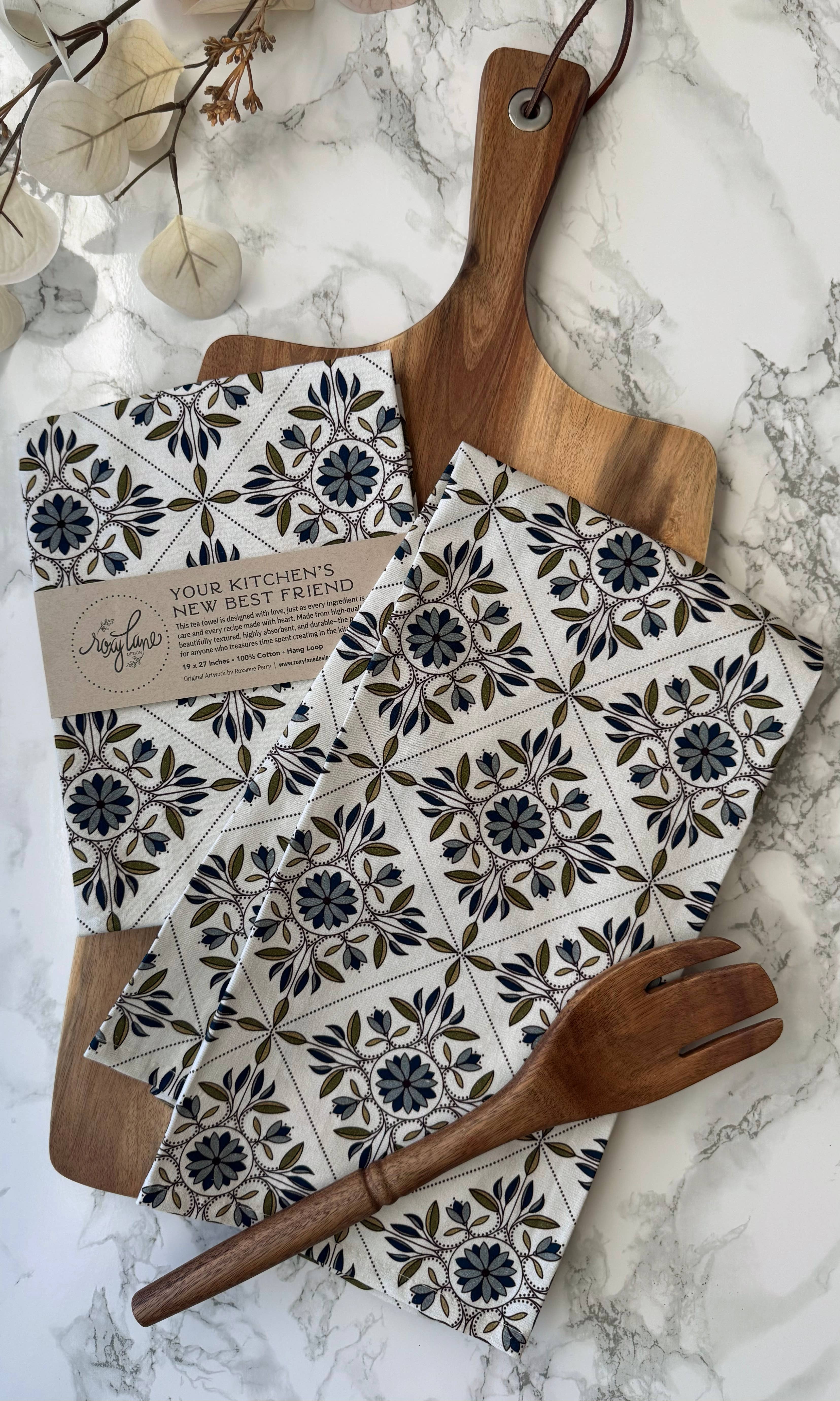 Roxy Lane Design - Wholesale Tea Towel - Tea Towel - Tea Garden Trellis - 19 x 27"1