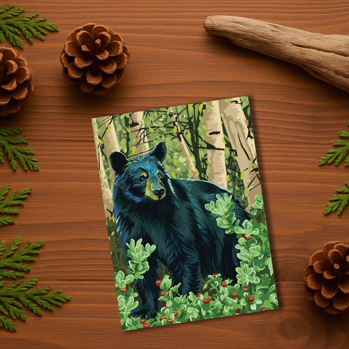 Wood Magnet • Dreaming of bears • Name drop your Magnet for wholesale by WE Travel Art