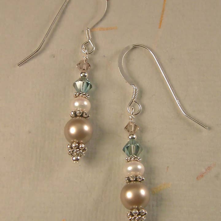 Ivory Tree of Life Drop Earrings for wholesale by Oreb Lram Fine Casual Jewelry