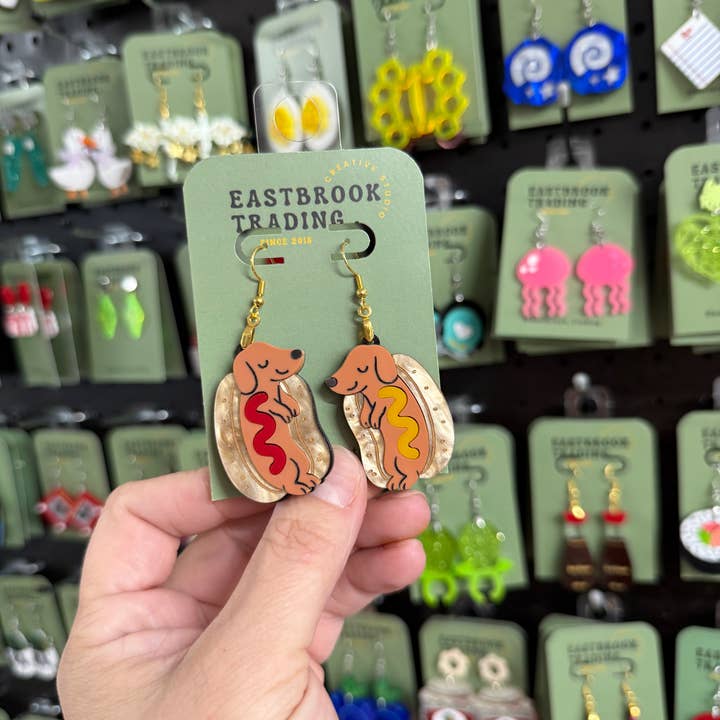 Eastbrook Trading - Wholesale Dangle Earrings - Hot Dog earrings0