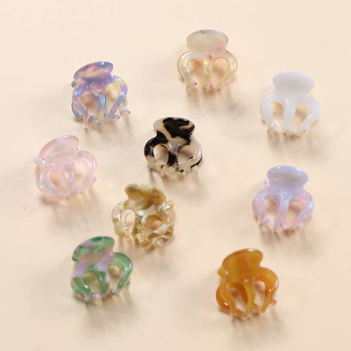 Pinza para el pelo en forma de mini garra, biodegradable para venta al por mayor de Talis Collection