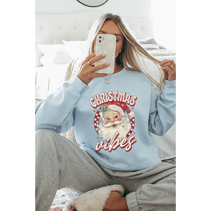 CHRISTMAS VIBES VINTAGE GRAPHIC SWEATSHIRTS for wholesale by Illustrated Society