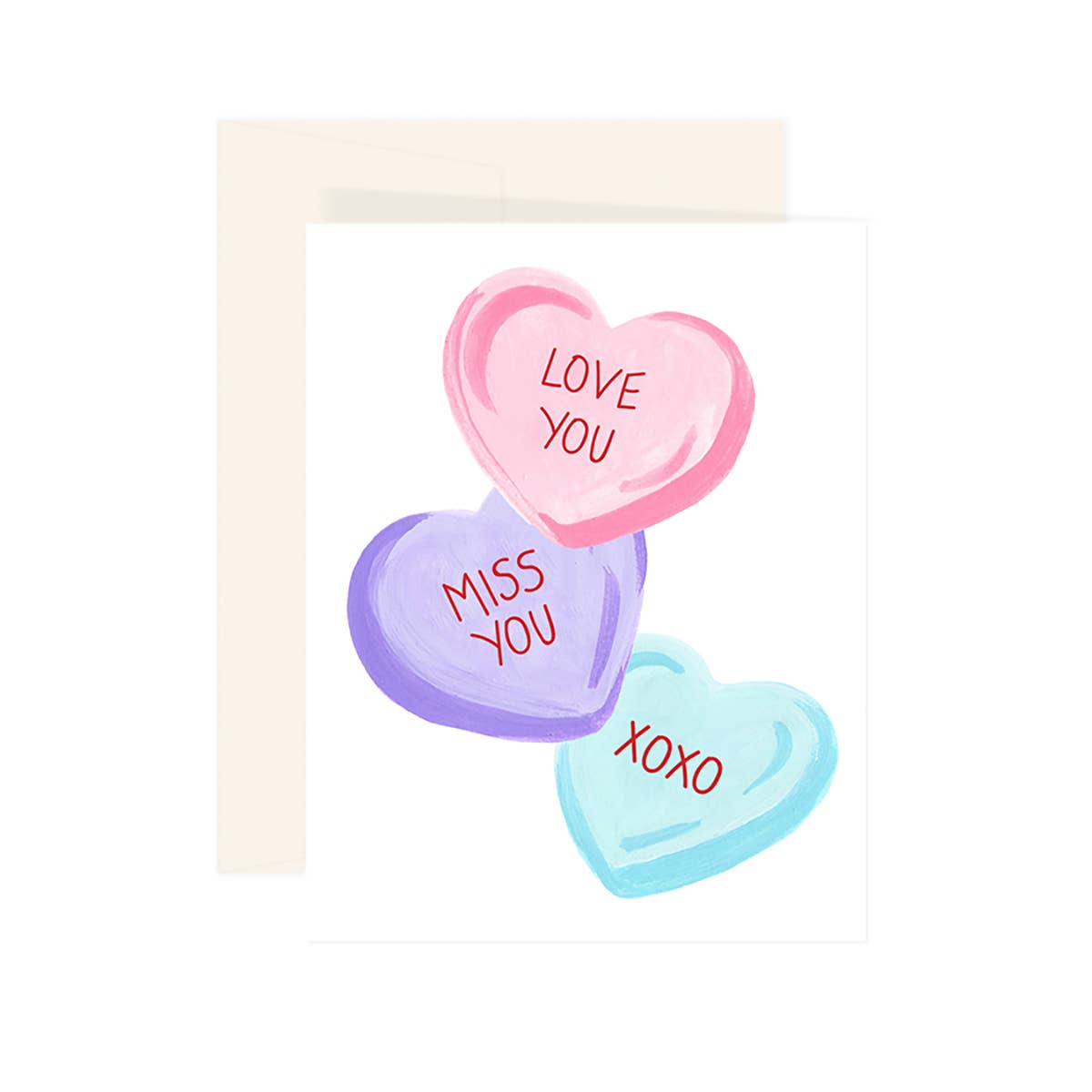 Paige & Willow - Wholesale Love Card - Candy Hearts Card