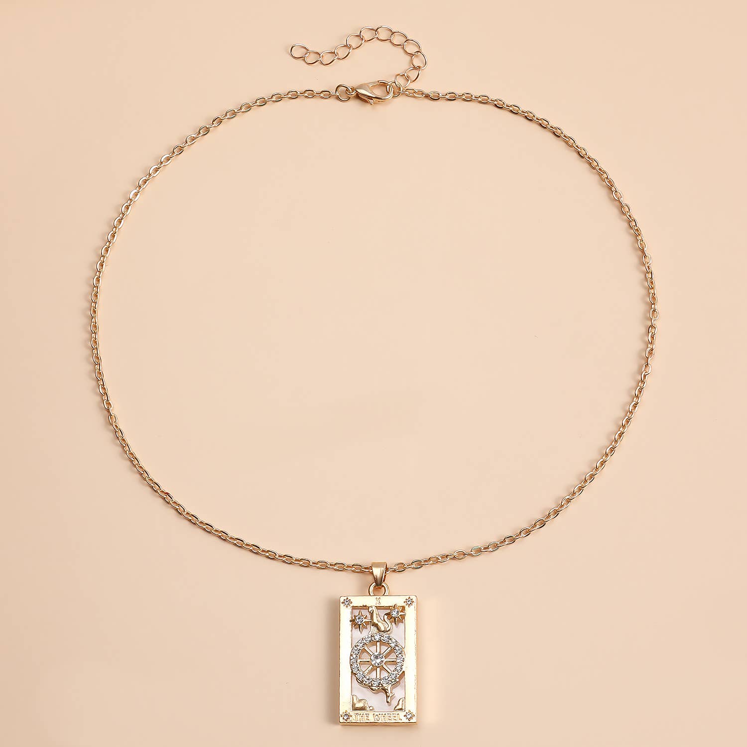 Gemscape UK - Wholesale Pendant/Charm Necklace - Tarot Design Necklace with Crystal - Chic Trendy Jewellery30