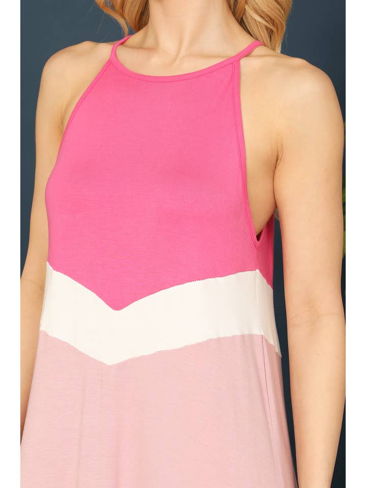 MYS Wholesale Inc - Wholesale Dress - Women's - Chevron Spaghetti Strap Maxi Dress