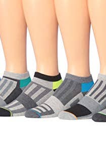 James Fiallo 6-paar low cut atletische sportsokken voor heren 2921-A voor wholesale door Gold Hose LLC