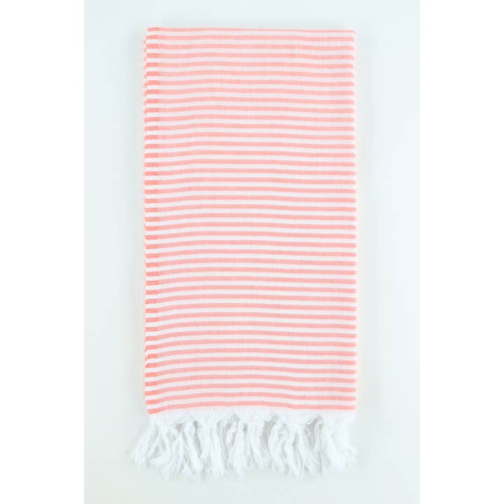 TURKISH LINEN & TOWELS - Wholesale Beach Towel - Premium Turkish Cotton Thin Striped Peshtemal Beach Towel1