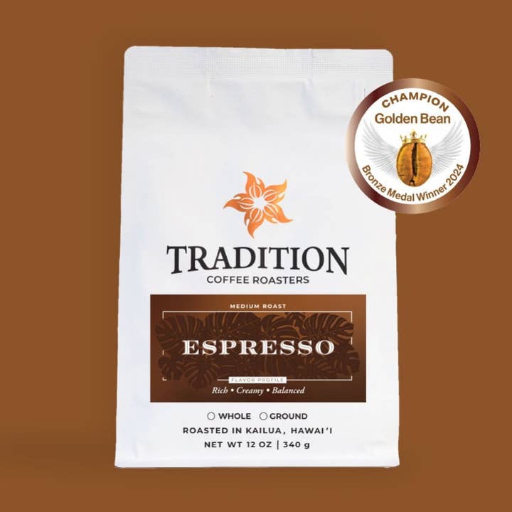 Espresso - National Award Winner for wholesale by Tradition Coffee Roasters