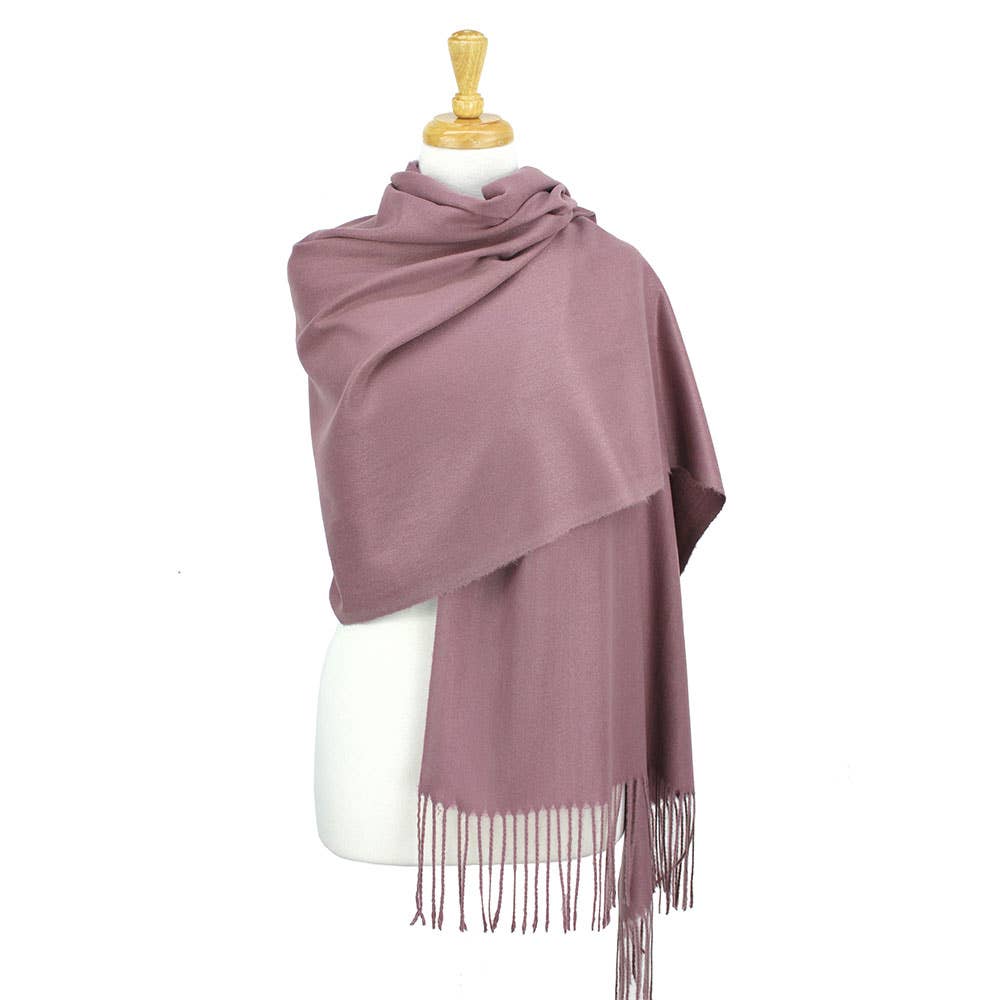 Sensibling Corp. - Wholesale Scarf - Women's - Solid Cashmere Blend Soft Wrap Shawl Scarf22