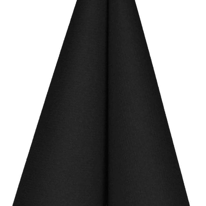 Airlaid Napkins Black 40X40 1/4 Fold, 100 pieces for wholesale by Hospitality Discounter
