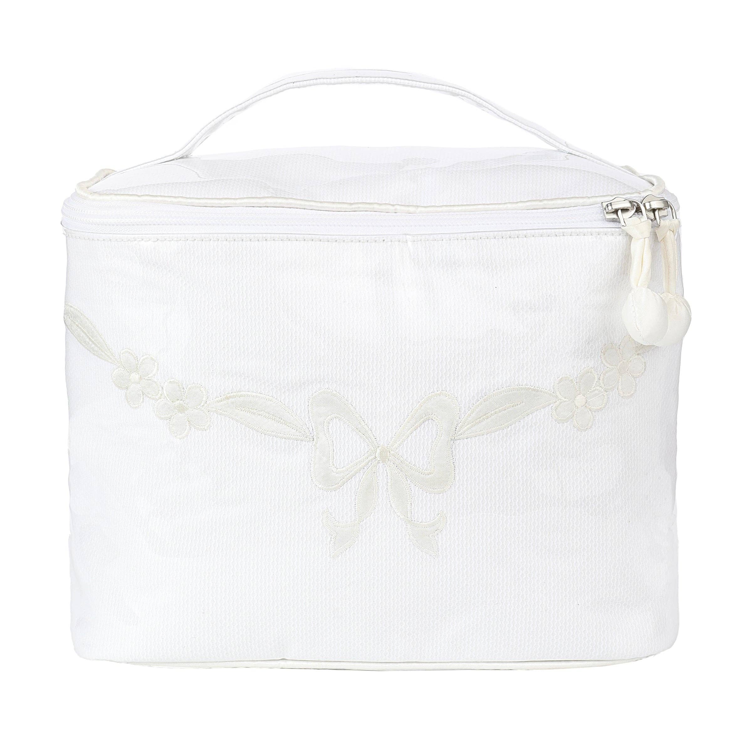 Lenora – bolsa de maquilhagem e cosméticos por atacado – MALA DE TREINO COM LAÇO FLORAL4