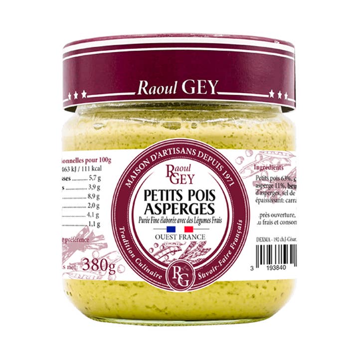 Fin ærtepuré med asparges 45cl - Raoul Gey - 18753 for engroshandel hos Maison RGEY