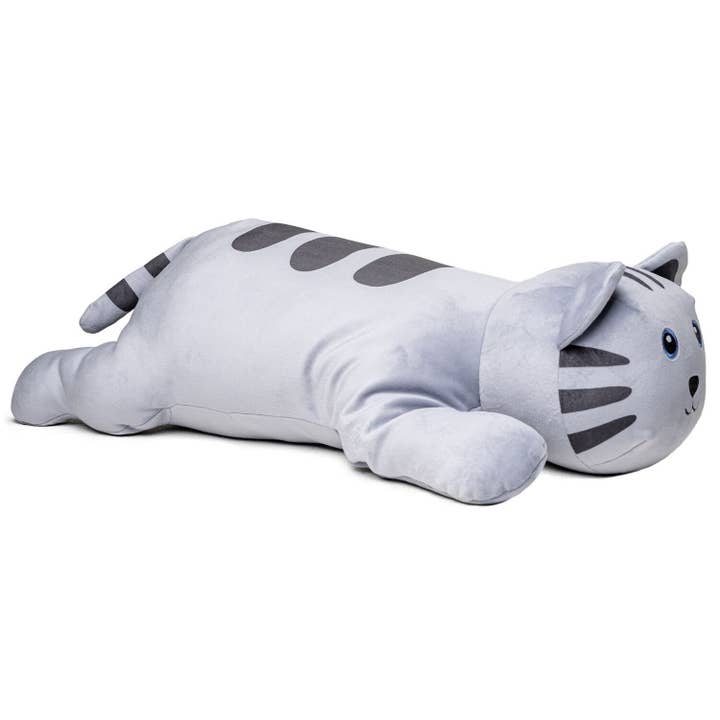 Uni Toys – Großhandel Kuschel-/Plüschtier – Kind & Baby – Plüsch-Kissen - Katze grau - Ultraweich -Kuschel-/Plüschtier