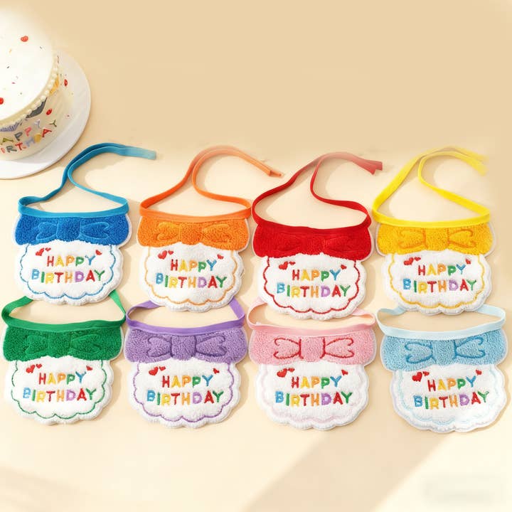 Pet Dog Cat Bandana Birthday Party Outfit_CWMM10673 for wholesale by PAWPAWwholesale