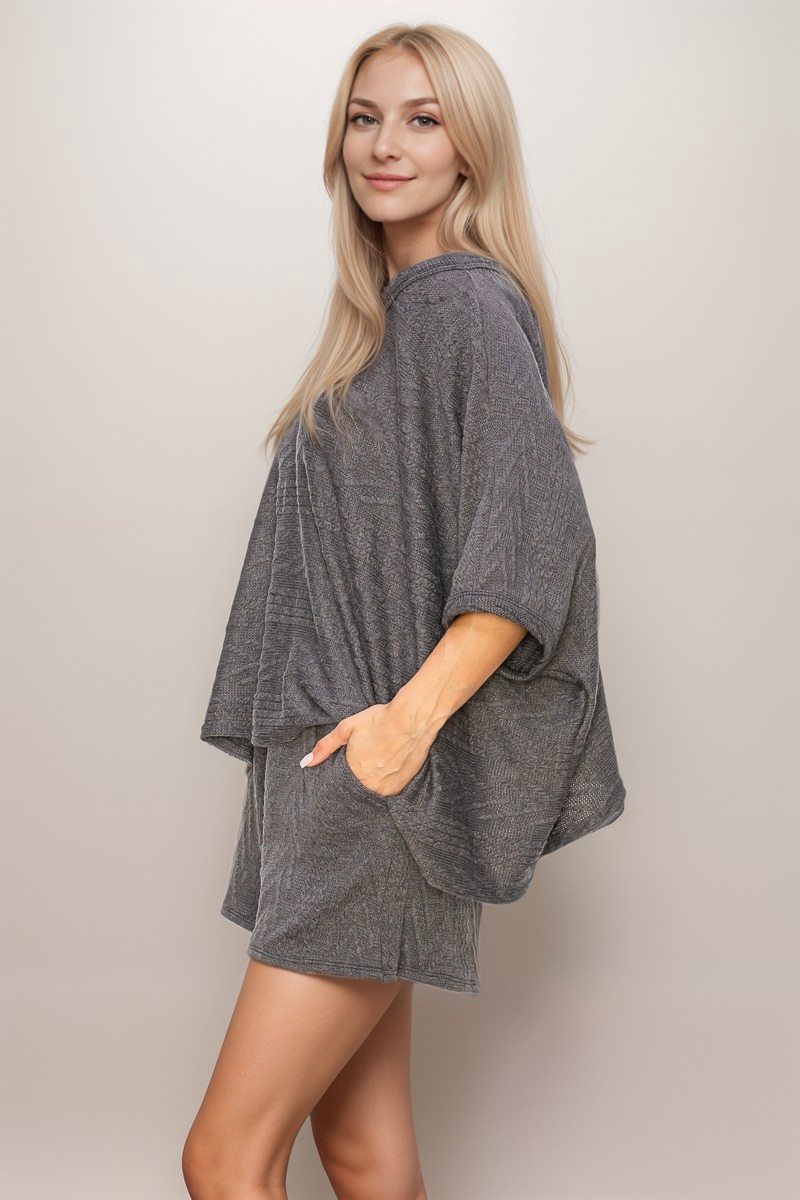 A.gain - Wholesale Knit Top - Women's - 10846SS614 - BOXY FIT HALF SLEEVE ROUND NECK TOP7