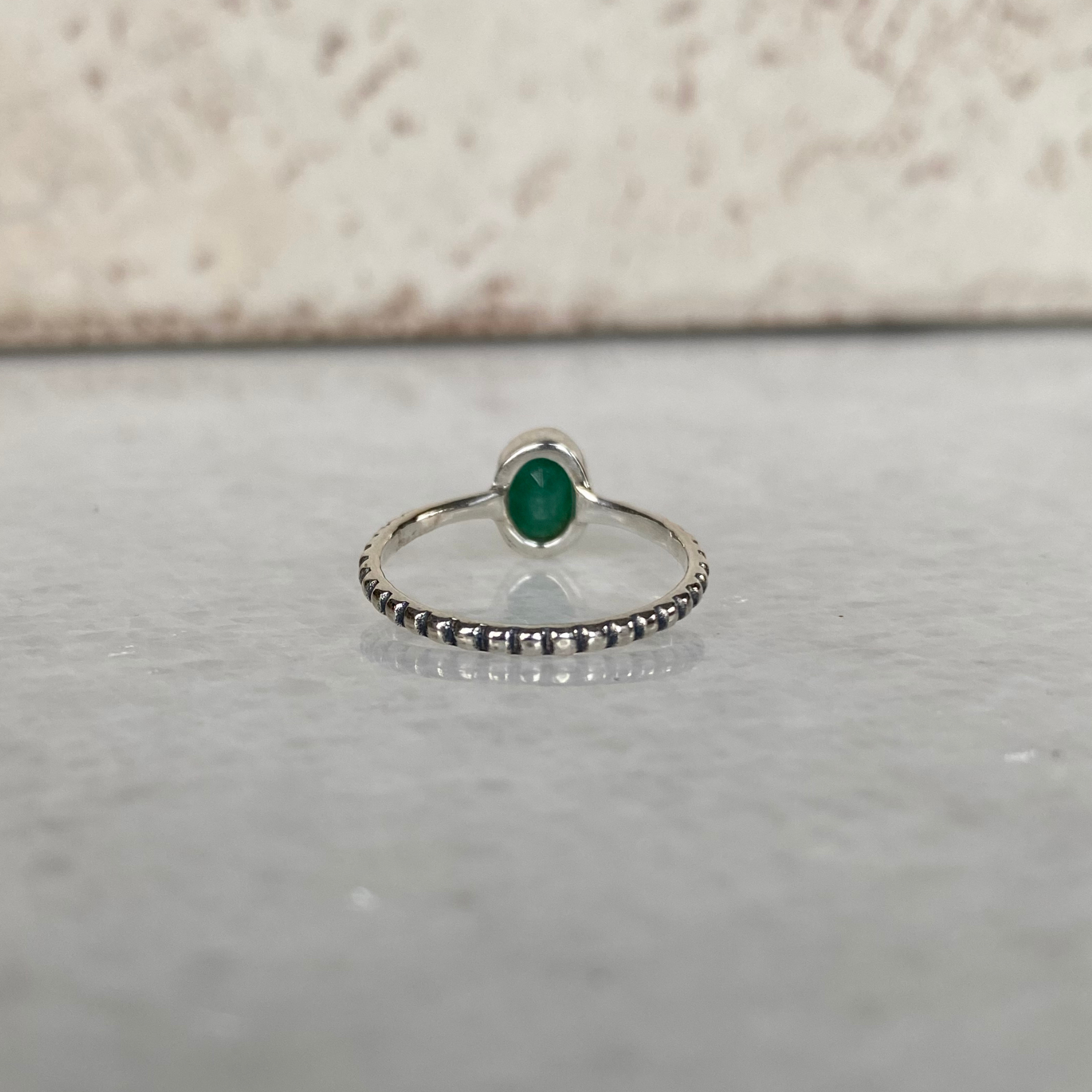 Seeds - Wholesale Single Stone/Solitaire Ring - Silver Beaded Band Stone Ring Turquoise Lapis Citrine Oval6