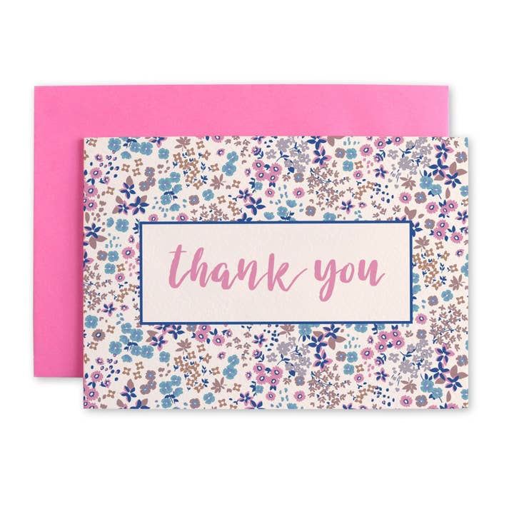 Floral Ditsy Thank You Card for wholesale by LOVELI