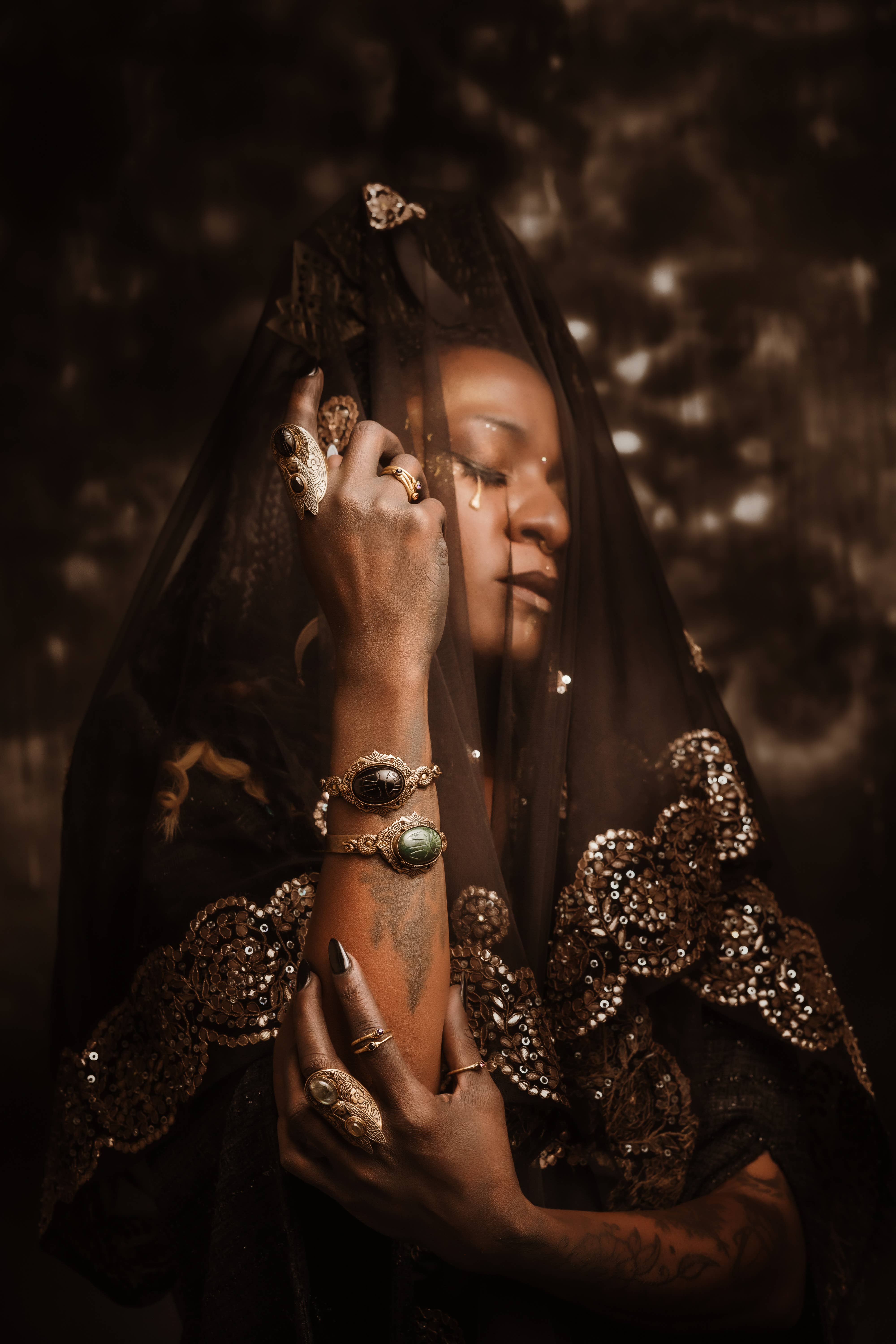 Trollbinde – Pulseira de punho por atacado – Bracelete Relicário Escaravelho2