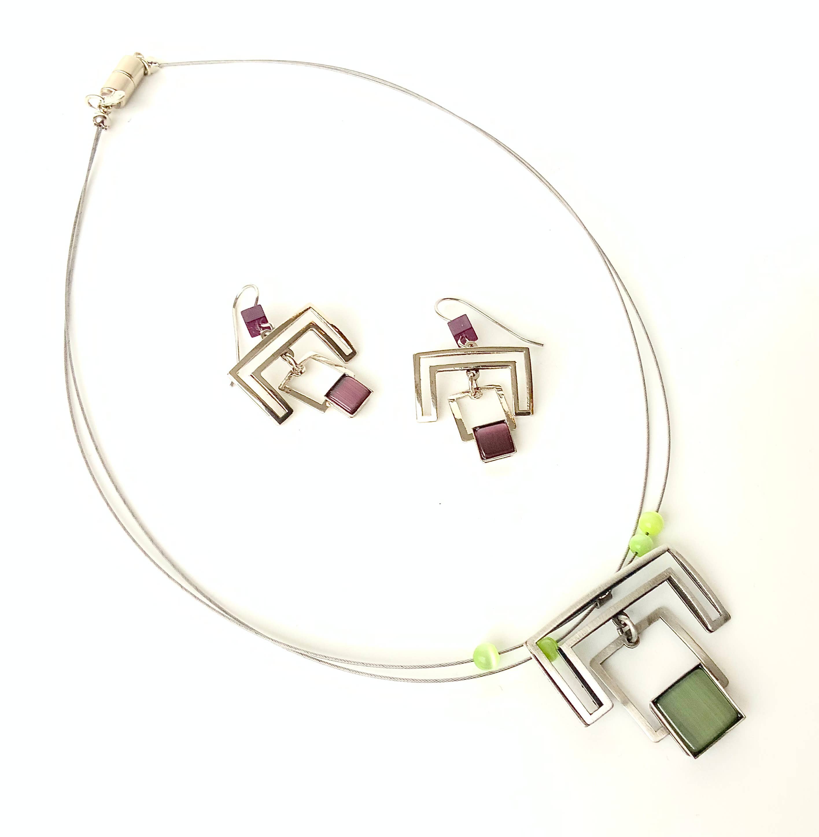 Christophe Poly / Crono Design - Vente Parures de bijoux - ENSEMBLES Préemballés (DFY1) - 6xColliers17'' & Ensembles d'Oreilles & Présentoirs Gratuits13