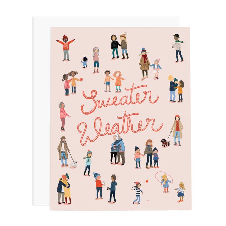 Sweater Weather Greeting Card for wholesale by Ramus & Co.