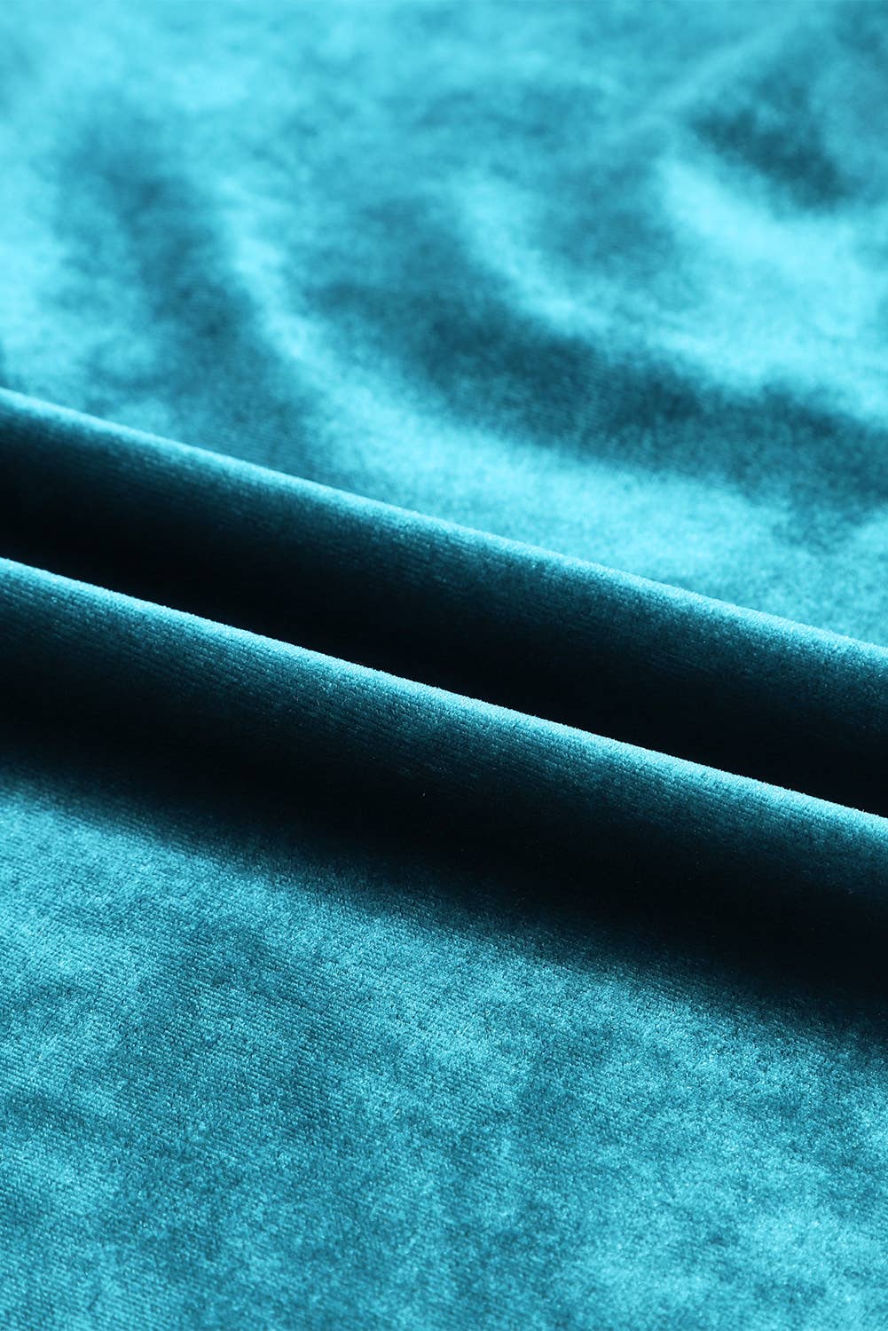 PRETTY BASH - Vente Chemisier – femme - Top boutonné à col volanté en velours6