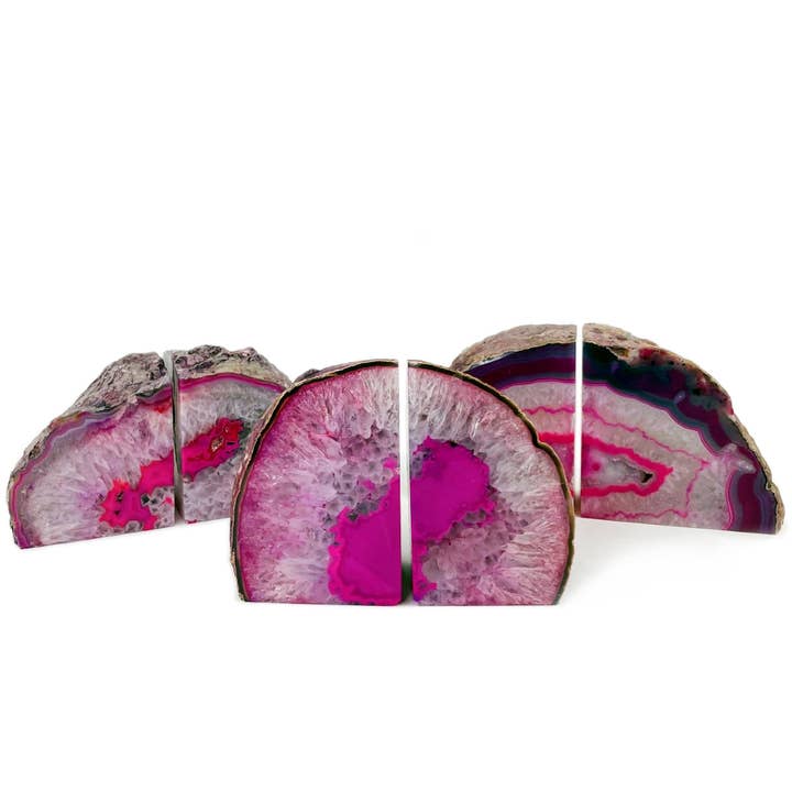 Rock Paradise - Wholesale Bookend - Agate Geode Bookend Pair 9-12 lb - Home Decor Crystal