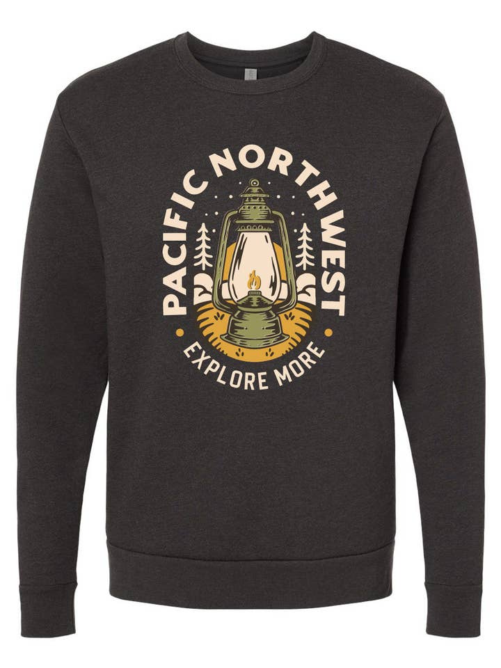 Lantern Pullover Heather Black for wholesale by Northwest Vibes Supply Co.