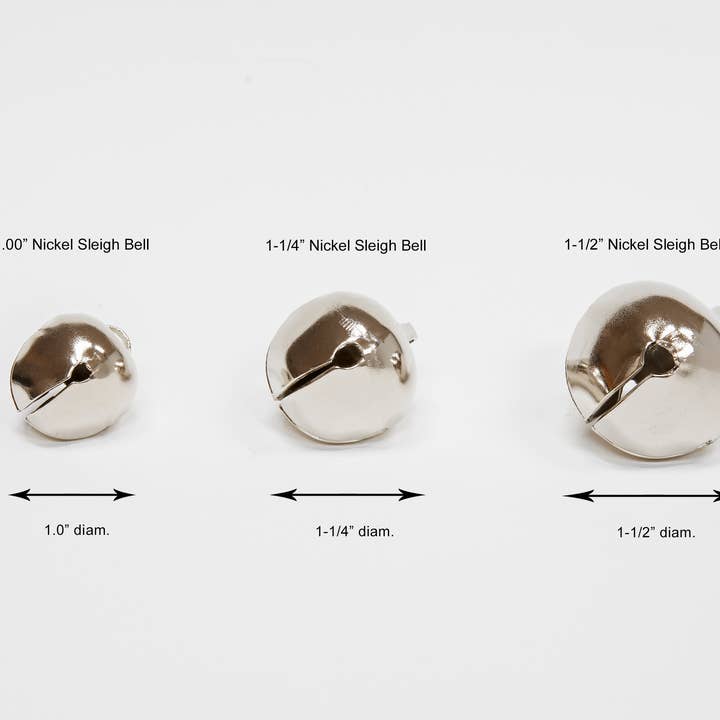 Bevin Bells - Wholesale Ornament - Sleigh Bell – Nickel Plated5