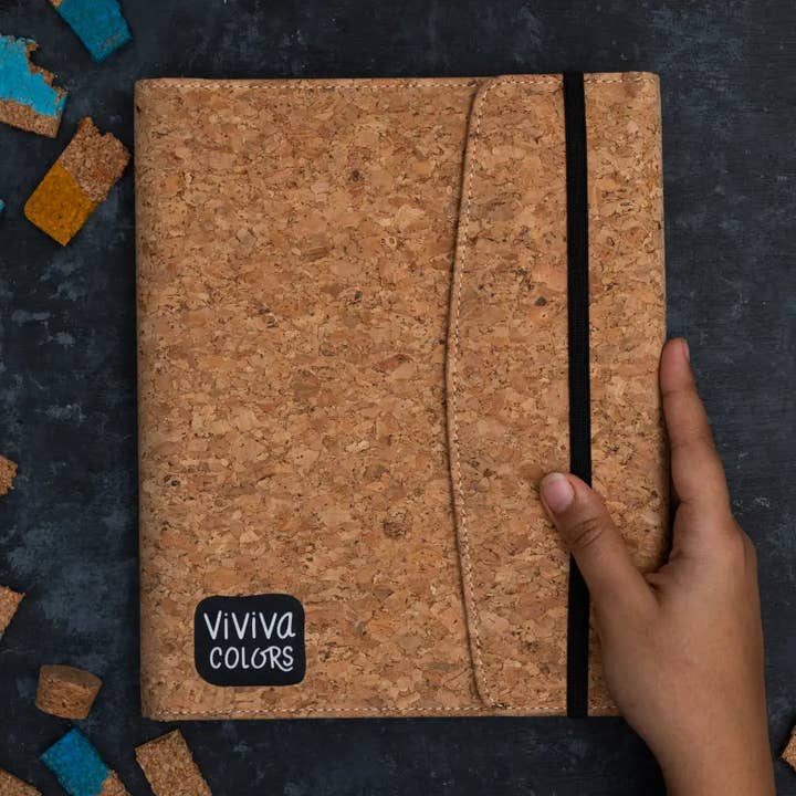 A6 Cork - Meditative with Art Kit - Mandala | Unwind | Relax for wholesale by Viviva Colors