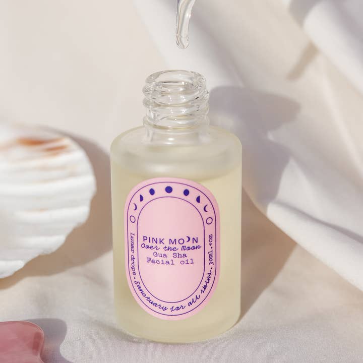 Pink Moon - Wholesale Facial Oil - Over the Moon Gua Sha Facial Oil - Moringa, Rose3