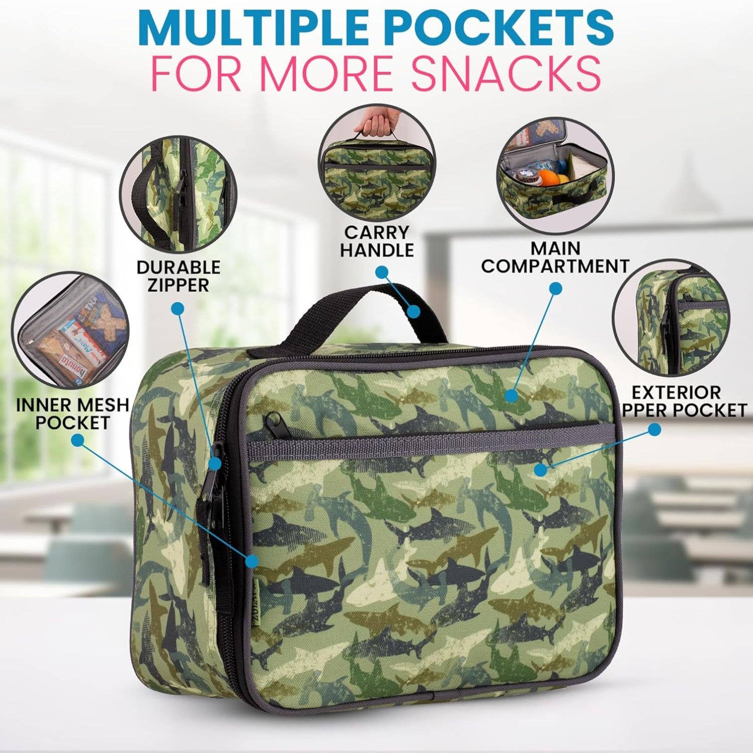 Zulay Kitchen - Wholesale Lunch Bag/Box - Kids - Insulated Lunch Bag With Spacious Compartment22